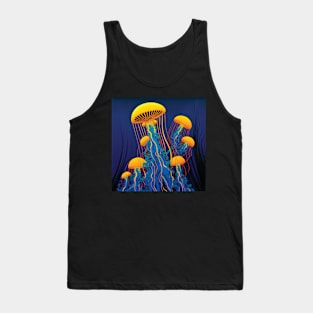 Beautiful Yellow Jellyfish Tank Top